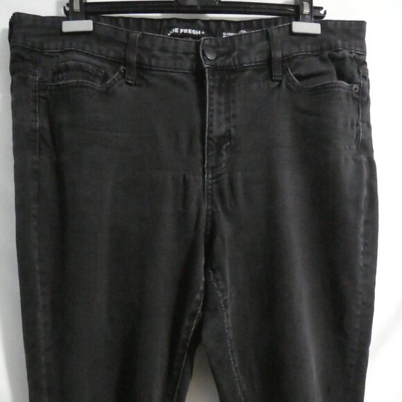 JOE FRESH + | size 18 | Classic Slim | Black Distressed Denim Jeans - Picture 5 of 16